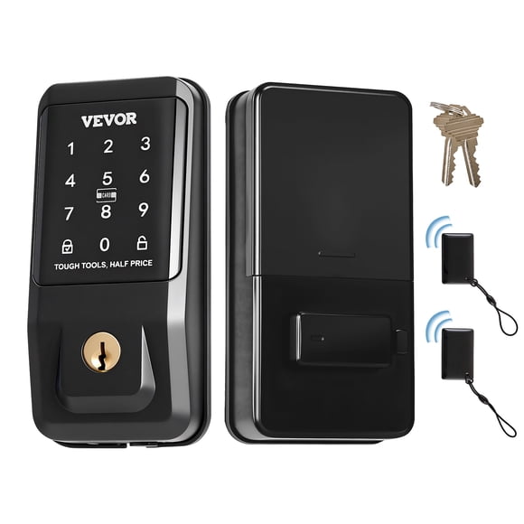 VEVOR Keyless Entry Door Lock, Touchpad Electronic Deadbolt with IC Card, Customizable User Codes, Keyed Entry, Auto Lock