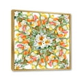 thumbnail image 3 of Designart 'Blooming Orange and White Tulips I' Traditional Framed Canvas Wall Art Print, 3 of 5