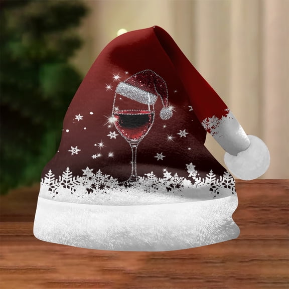 Christmas Santa Hat Red Velvet Santa Claus Hat Santa Cap