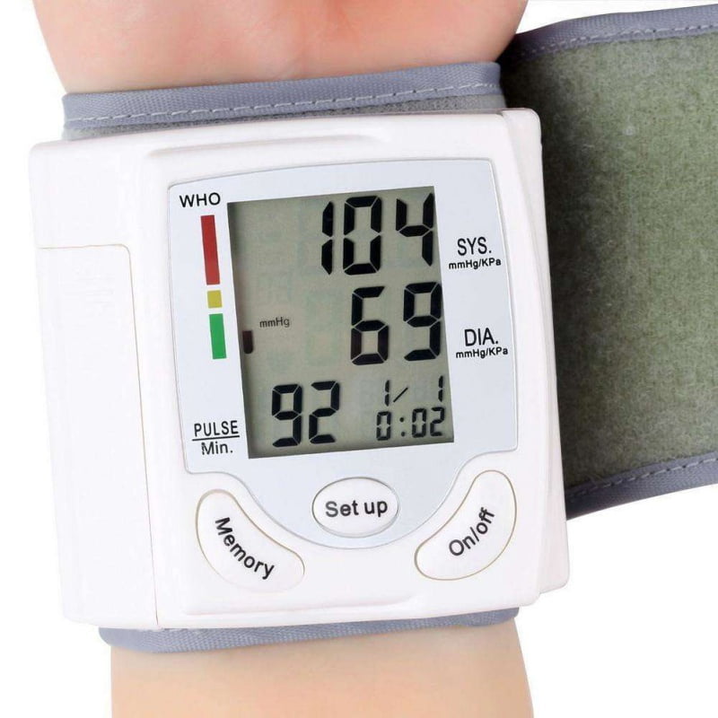 LCD Display Blood Pressure Monitor Wrist Pulse Meter Automatic Digital Pulsometer Sphygmomanometer Family Diagnostic-tool