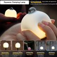 thumbnail image 3 of Linterna LED Recargable para Camping, Lámpara de Silicona Suave con Forma de Huevo, 3 Modos de Iluminación, Ideal para Exteriores y un ., 3 of 5