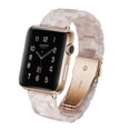 thumbnail image 1 of YuiYuKa Resin Lightweight Replacement Band for Apple Watch Band 40mm 44mm 38mm 42mm 41mm 45mm Series SE 7 6 5 4 3 2 1 iWatch band Wristband Bracelet Strap for Women Men, 1 of 11