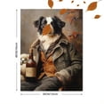 thumbnail image 3 of Qisvanset 12x16 Inch With Frame 2D Flat Wall Art Border Collie Herding Sheep Vintage Farmhouse Wall Art, 3 of 8