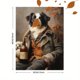 thumbnail image 3 of Qisvanset 12x16 Inch With Frame 2D Flat Wall Art Border Collie Herding Sheep Vintage Farmhouse Wall Art, 3 of 8