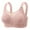 Pink, variant on Comfortable Large Size Gathered Underwear Anti Sagging Back Without Ring To Collect Breasts Running