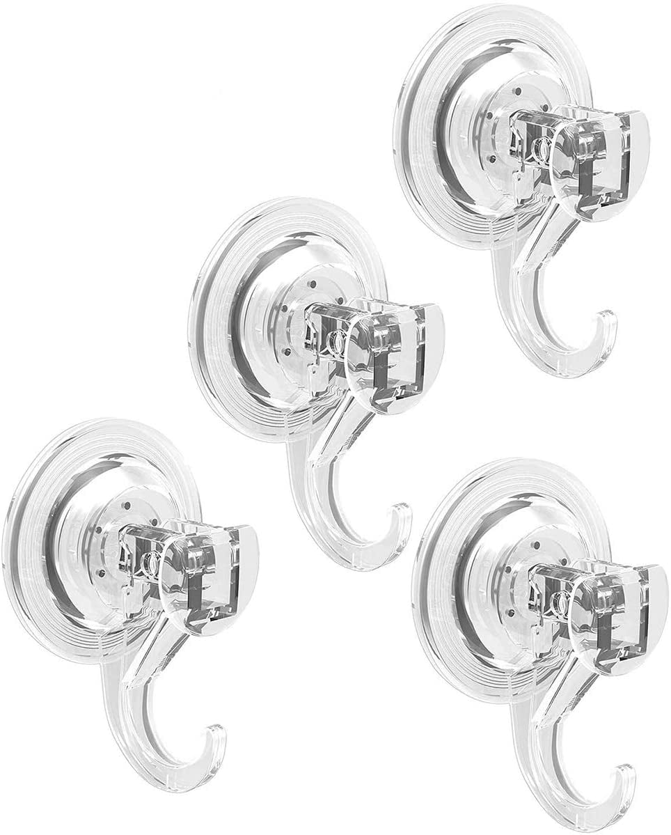 Suction Cup Hooks,Removable Window Bathroom Heavy Duty Clear Plastic