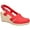 RED, variant on Easy Street Womens Stargaze Closed Toe Ankle Strap Espadrilles