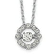 thumbnail image 1 of Diamond2Deal Collier Rallonge en Argent Sterling 925 Rhodié Vibrant CZ avec 2 Po pour Femmes 16 Pouces, 1 of 7