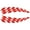 Red, variant on SPRING PARK 2Pcs Plaid Flag Racing Car Decals Wheel Eyebrow Safety Reflective Stickers Decor