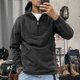 thumbnail image 3 of Ropa para hombre con media cremallera, sudaderas con capucha sólidas, sudaderas coreanas para hombre, estilo Overfit, ropa de calle, ofertas al por mayor, precio bajo, 3 of 5