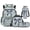 Blue Camo Bow, variant on Yspwyqan Pink Polka Dot Bow School Backpack Set 4Pcs with Lunch Box Pencil Case Water Bottle Bag, 17 Inch Multi-Pocket Lightweight Bookbag for Elementary Middle School