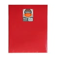 CLine TwoPocket Heavyweight Poly Portfolio Folder with Prongs, Red