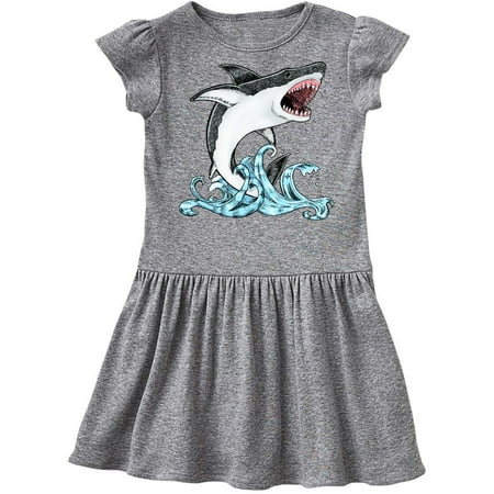 

Inktastic Great White Shark Jumping Gift Toddler Girl Dress