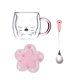 thumbnail image 4 of Taza de gato con asa. Taza de café de doble pared para los amantes de los gatos, 4 of 5