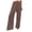 Brown, variant on Womens Pants Fashion Womens Casual Solid Color Pants Straight Wide Leg Trousers Pants With Pocket