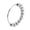 Silver, variant on PAMTIER Women's Stainless Steel Minimalist Beads Ring Fidget Spinner Band With Rolling Beads Lucky Turnable Stackable