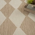 thumbnail image 3 of Nourison Positano 5' x 7' Jute Diamond Modern Flatweave Indoor/Outdoor Rug, 3 of 11