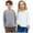 G White, variant on Viluyesy Girls Long Sleeve T-Shirt 2-Pack 7-8T, Cotton Soft Crew Neck Loose Casual Pullover Undershirt Gray(1-11T)