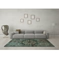 thumbnail image 3 of Ahgly Company Indoor Rectangle Persian Light Blue Traditional Area Rugs, 7' x 10', 3 of 4