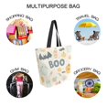 thumbnail image 7 of FORMRS Womens Canvas Tote Bag with Zipper Inner Pocket Shoulder Handbag, Halloween Cute Pumpkins, 7 of 7