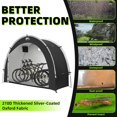 thumbnail image 7 of Happy Travel Bike Storage Tent Shed, Outdoor Waterproof Bicycle Covers Shelter with Window for 2/3/4/6 Bikes,Oversized Outside Portable Sheds for Lawn Mower,Garden Tools, 7 of 7