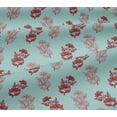 thumbnail image 4 of oneOone Cotton Jersey Baby Blue Fabric Floral Block Dress Material Fabric Print Fabric By The Yard 58 Inch Wide, 4 of 4