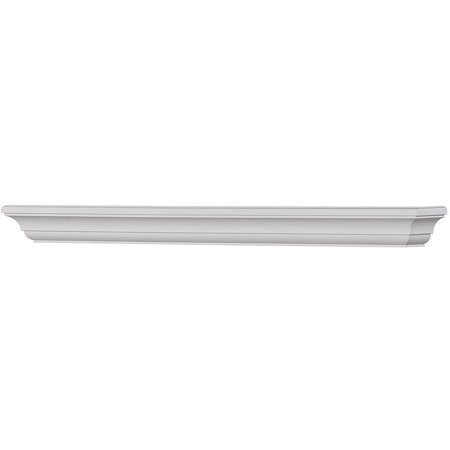 

Mantels Direct Colton 60 Floating Wood Fireplace Mantel Shelf in White Paint