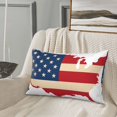 thumbnail image 5 of Lsque American Flag Map Pattern Pillow Case – Soft & Cozy Throw Pillow Cover, Hypoallergenic Cushion Case for Sleeping Women with Envelope Closure-20"x30", 5 of 6