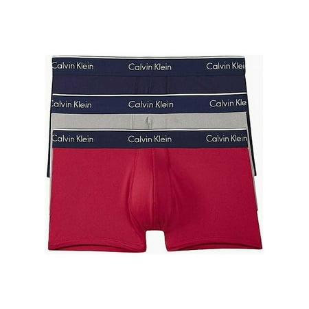 Calvin Klein NP2034O Men's Multicolor Polyester 3-Pack Trunk Underwear UW54 (XL)