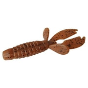 Tackle HD 10-Pack Texas Craw Beaver, 4.25" Twin Tail Fishing Bait, Soft Plastic Fishing Lures and Jig Trailers for Bass Fishing, Crawfish Bass Lures, Pumpkinseed