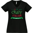 thumbnail image 3 of Inktastic Italian Family Heritage Women's Plus Size V-Neck T-Shirt, 3 of 5