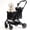 Black, variant on HITTITE Pet Stroller with Weatherproof Cover, All-Terrain 4-Wheel Cat & Dog Stroller with Adjustable Canopy, Foldable Dog Strollers with Storage Basket for Small to Medium Dogs Up to 55 lbs.