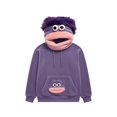 thumbnail image 6 of Big Mouth Pullover Hoodies Unisex Flannel Hooded Sweatshirt, Funny 3D Character Face Oversized Hoodie with Front Pocket for Casual Daily Party Streetwear, 6 of 8