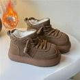 thumbnail image 2 of Comfy Girls' Fuzzy Ankle Boots with Faux Fur Fleece Lined Warm Comfortable Winter Fashion Footwear Comfortable Shoes Indoor Outdoor Winter Fashion Foorwear, 2 of 10