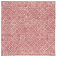 thumbnail image 2 of SAFAVIEH Abstract Brock Geometric Area Rug, Red/Ivory, 6' x 6' Square, 2 of 11