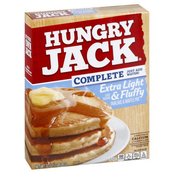 HUNGRY JACK 32 OUNCE EXTRA LIGHT PANCAKE COMPLETE MIX