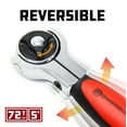 thumbnail image 5 of Powerbuilt 3/8 Inch Drive Swivel Head Stubby Ratchet - 940482, 5 of 6