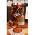 thumbnail image 6 of Ebros Inferno Fire Skull Face Wine Goblet Chalice Beverage Drinkware 7.25"H, 6 of 7
