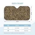 thumbnail image 3 of Bingfone Leopard Print Car Windshield Sunshade,Sun Foldable Sun Shield Sun Visor for Car - Small, 3 of 8