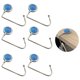 thumbnail image 2 of 6 piezas de ganchos para bolsos, gancho de metal resistente, superficie brillante y antideslizante, para mesa, escritorio, restaurante, bar, baño, oficina, escuela y sala de reuniones, 2 of 8
