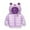 Purple, variant on KYAIGUO 9M-6T Girls Boys Winter Cartoon Down Outwears with Hoodie for Baby Toddler Padded Thicken Jackets Infant Zip up Warm Bear Ears Fleece Coats
