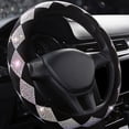 thumbnail image 4 of Universal 38CM Rhinestones Diamond Car Steering Wheel Cover Bling Crystal Rhombu, 4 of 9