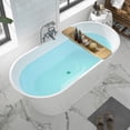 thumbnail image 6 of Vanity Art 62" x 30" Acrylic Freestanding Bathtub Contemporary Soaking Tub with Pop-Up Drain, VA6809, 6 of 10