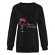 thumbnail image 3 of Gibobby Sudadera Navidad mujer navideño para mujer, cuello redondo, manga larga, navideño, sudaderas navideñas informales(Negro,G), 3 of 4