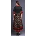 thumbnail image 4 of Bimba Black Damask Ikat Indian Kurtis For Women Long A Line Casual Anarkali Dresses Ethnic Kurti-XSmall, 4 of 5