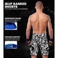 thumbnail image 3 of Exxact Sports Pro MMA Shorts, No-Gi BJJ Jiu Jitsu Shorts for Men, Boxing, UFC, Cross Training, Kickboxing & Grappling Shorts (White Tiger, Adult X-Large), 3 of 7