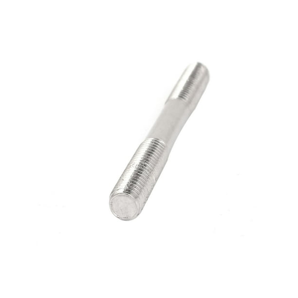 Vis à double filetage, M6 x 80 mm, en inox 304 pas à droite