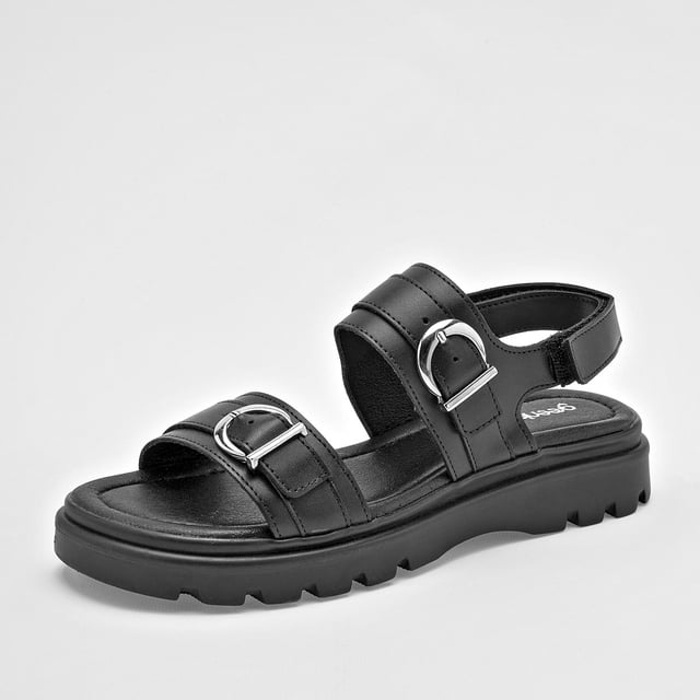 SANDALIA PLANA GREEN LOVE NEGRO 132997