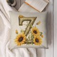 thumbnail image 2 of Monogram Letter Z Summer Sunflower Pillow Covers, Floral Decorative Initial 18x18 Inch Throw Pillows for Girls Kids Home Farmhouse Last Name Pillow Case for Sofa Couch Decor, 2 of 6