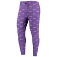 thumbnail image 2 of The Wild Collective Purple Los Angeles Lakers Allover Logo Jogger Pants, 2 of 3